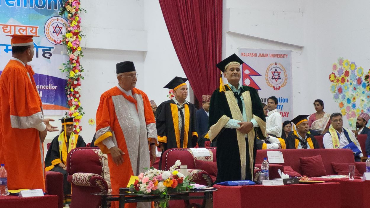 राजर्षि जनक विश्वविद्यालयको पहिलो दिक्षान्तमा ८६ विद्यार्थी दीक्षित