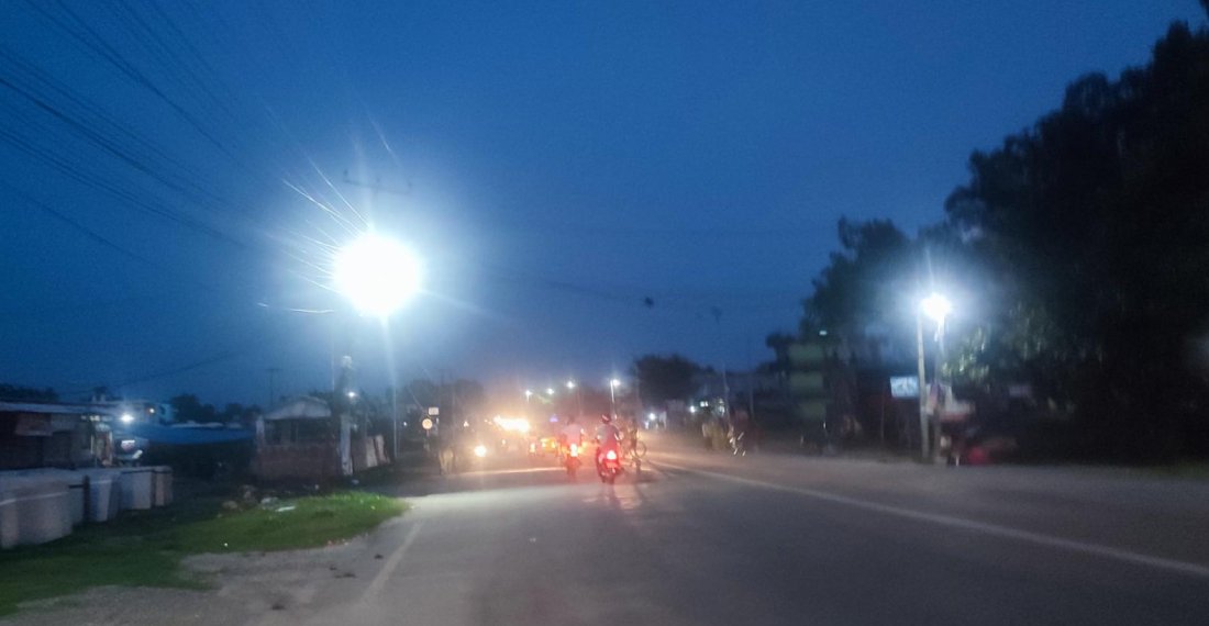 सौर्यबत्तीले झिलिमिली भीमदत्तनगर