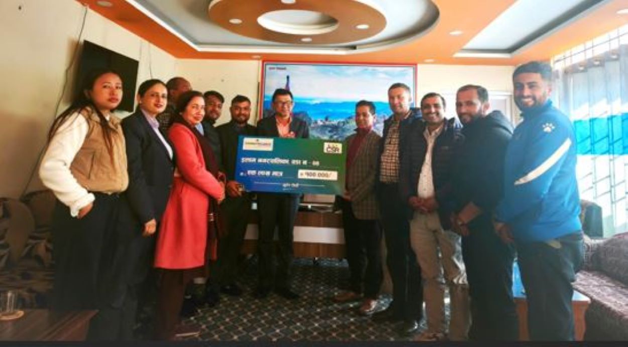 सानिमा रिलायन्सद्वारा पहिरो प्रभावित क्षेत्रलाई  नगद एक लाख