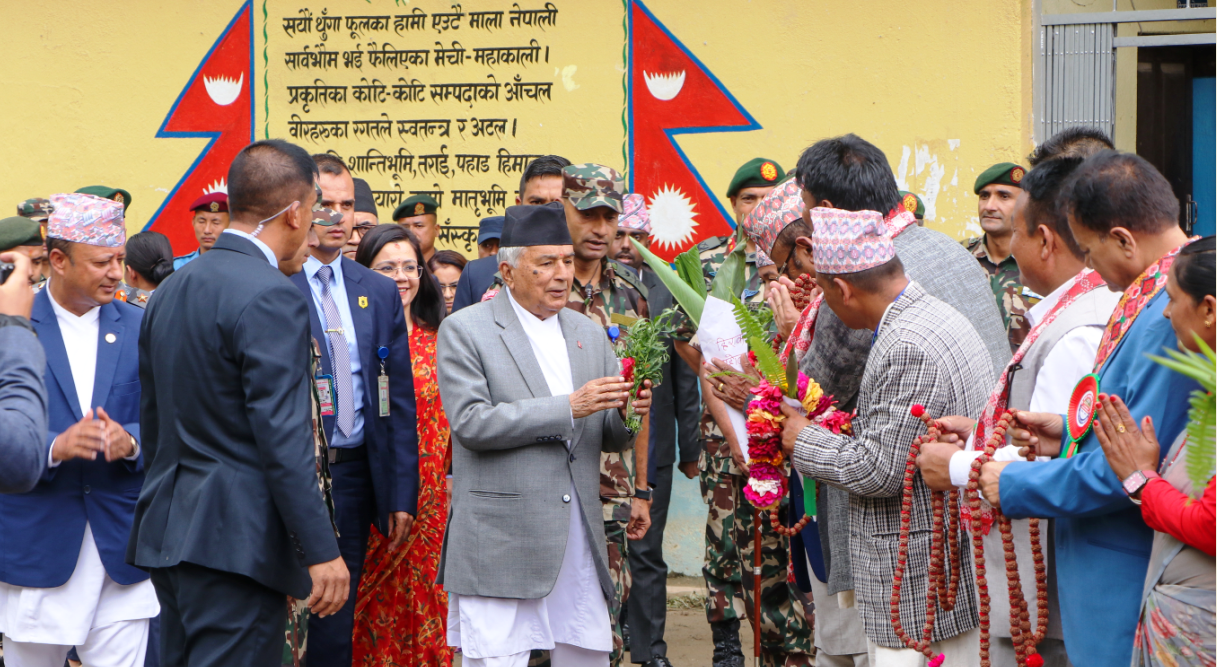 राष्ट्रपति पौडेल सङ्खुवासभामा