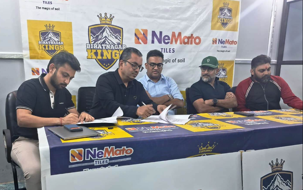 एनपीएलमा विराटनगर किङ्ग्सलाई नेमाटो टायल्सको साथ