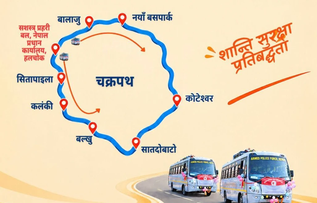 दसैँमा प्रहरी र सशस्त्रको निःशुल्क बस सेवाबाट ३ हजार ५८५ यात्रु लाभान्वित