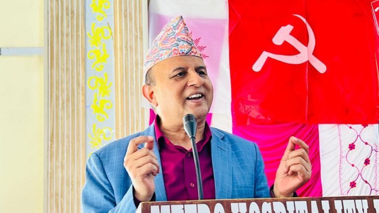 नेपालको इतिहासमा एमालेले मंसिर २७ गते सबैभन्दा ठूलो जनसभा गर्ने पोखरेलको घोषणा