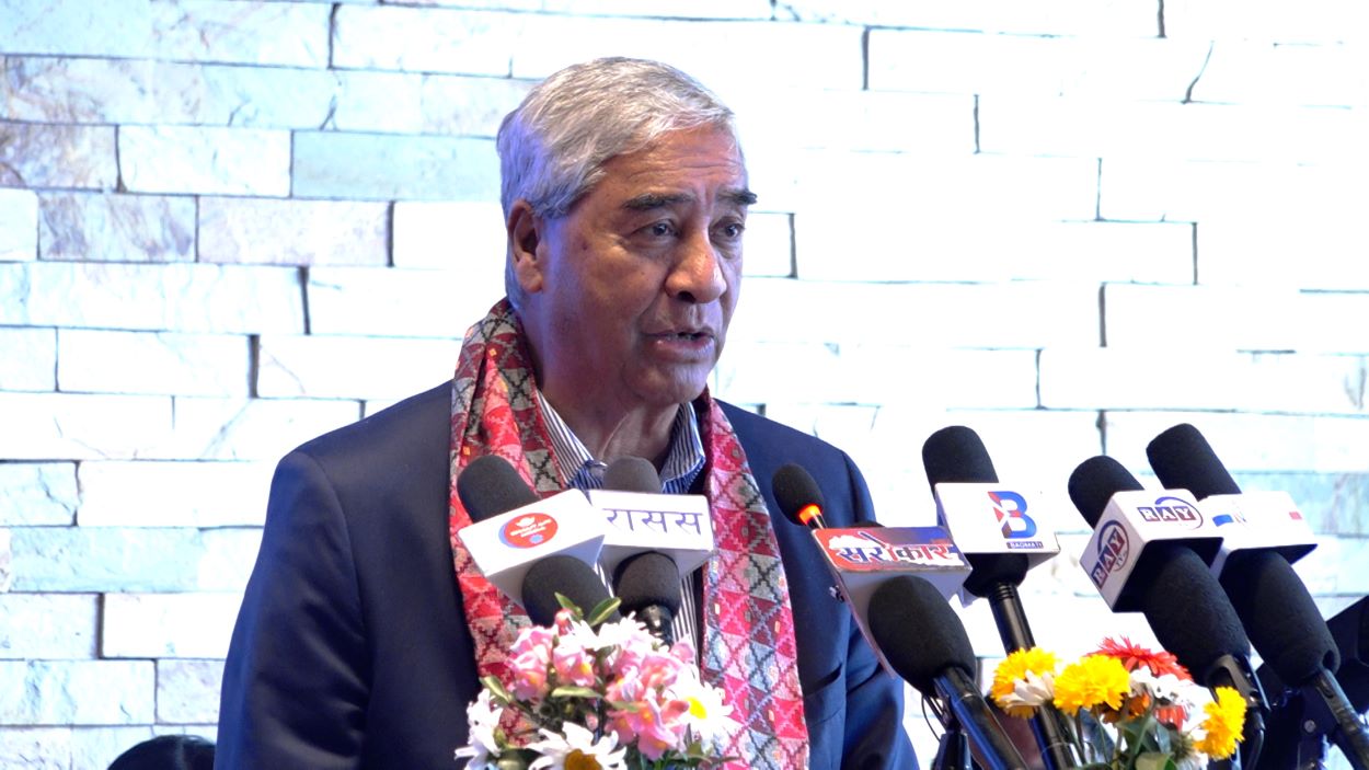 चीनको खिलाफमा नेपालको भूमि प्रयोग गर्न दिइने छैन : सभापति देउवा
