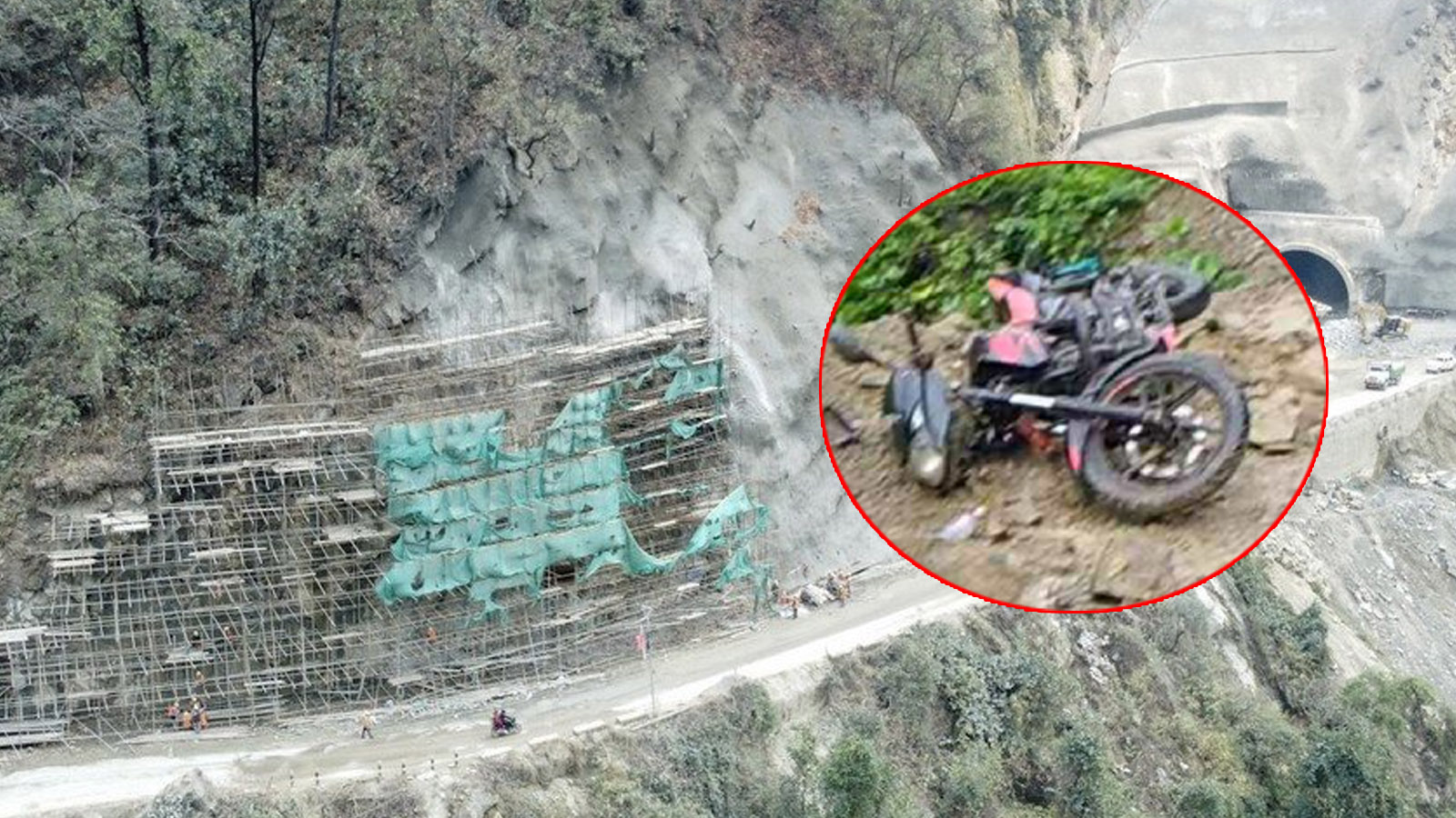 पाल्पाको सिद्धबाबा सडकखण्डमा पहिरोले श्रीमानको ज्यान लियो श्रीमती घाइते