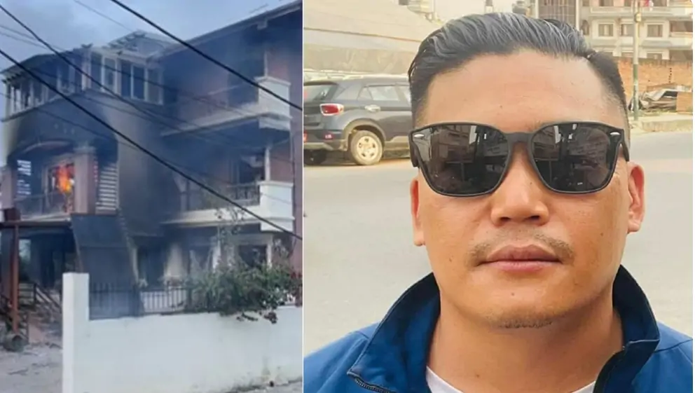 पूर्वराष्ट्रपति भण्डारीको घर जलाउने एमाले निकट युवा संघका सोनम थेबे पक्राउ