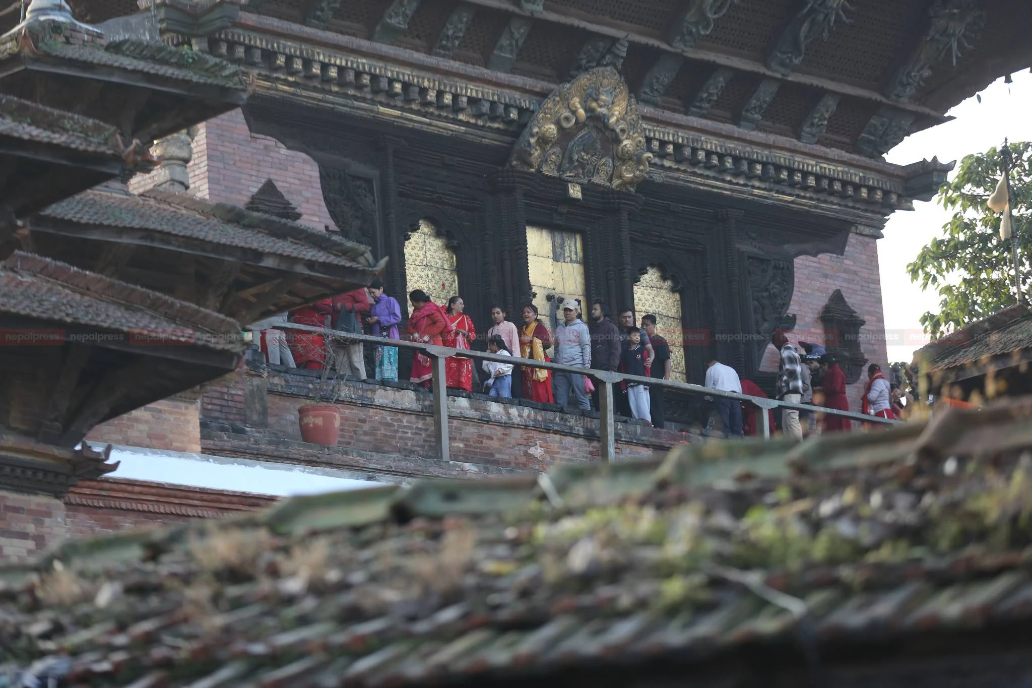 जीवित देवी कुमारीलाई तलेजु भवानीको दर्शन