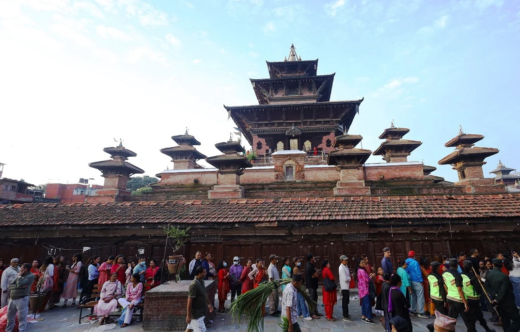 महानवमीमा मात्र खुल्ने तलेजु भवानी मन्दिरमा भोलि बिहान ५ बजेदेखि पूजाआरधना गर्न पाइने