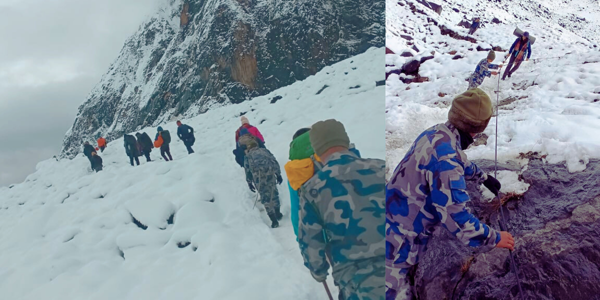 सशस्त्र प्रहरीद्वारा अन्नपूर्ण बेशक्याम्प बाट १ सय ६२ को उद्वार