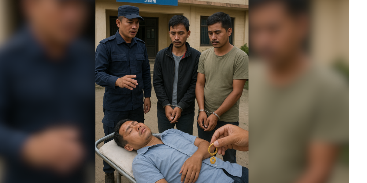 झापामा स्कुटर दुर्घटनामा परेर घाइते भएका व्यक्तिको सुन चोरी, दुई जना पक्राउ