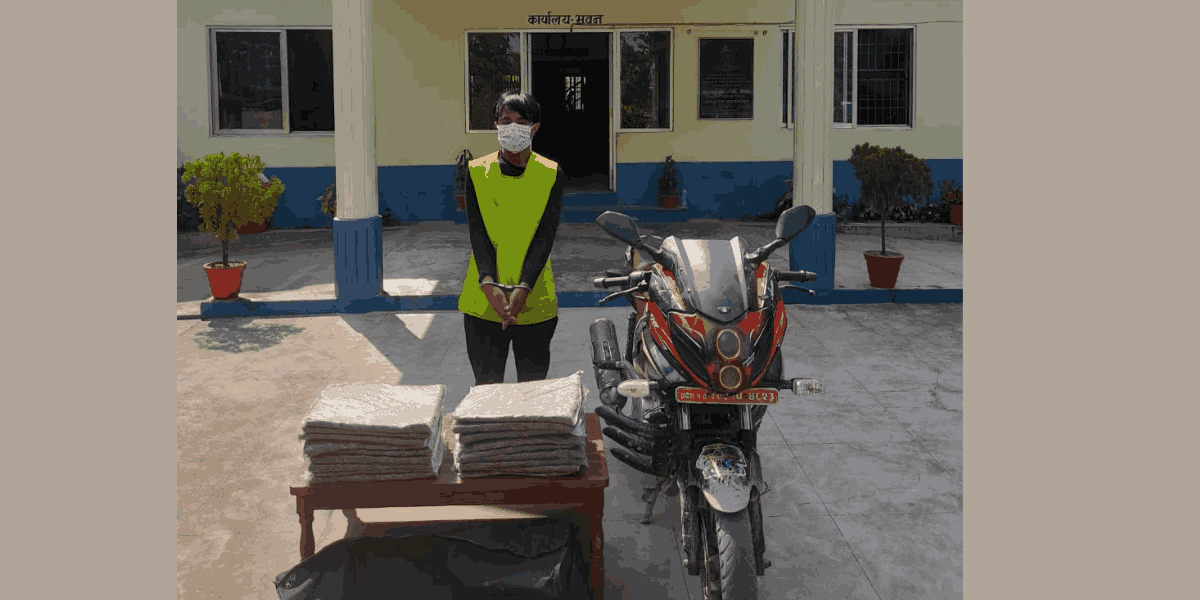 सुनसरीबाट १९ किलो गाँजासहित युवक पक्राउ