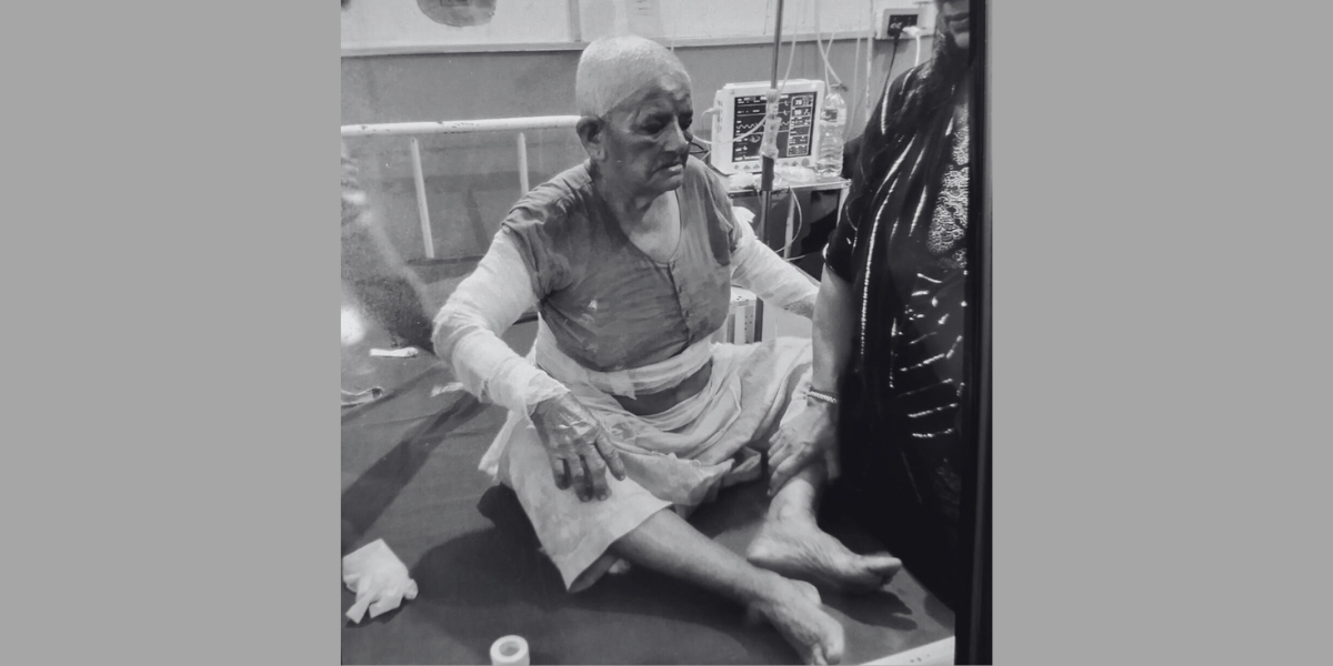 झापामा आगलागीमा परेर घाइते भएकी वृद्धाको  मृत्यु