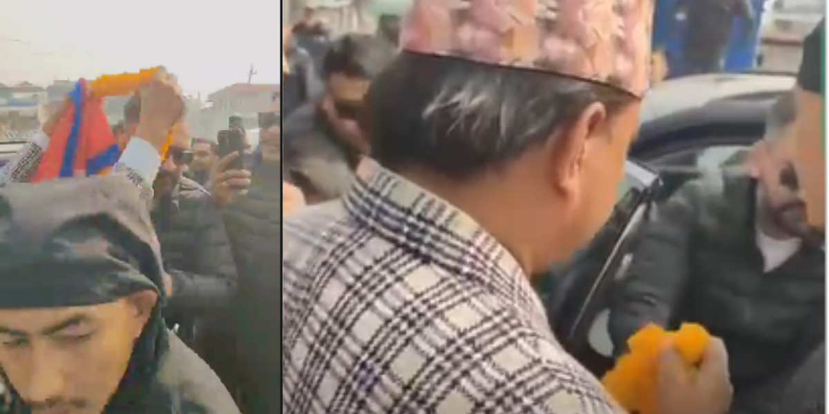 चुनावी प्रचारप्रसारमा आएका बालेनले इटहरीमा उम्मेदवारकै माला हुत्याईदिए (भिडियोसहित)