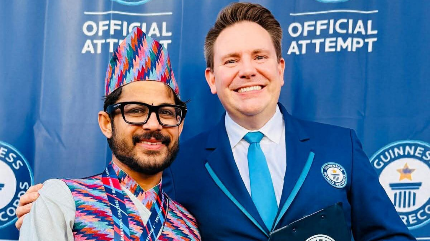 दौरा सुरुवालमा दौडेर जोशीले लेखाए गिनिज बुकमा नाम