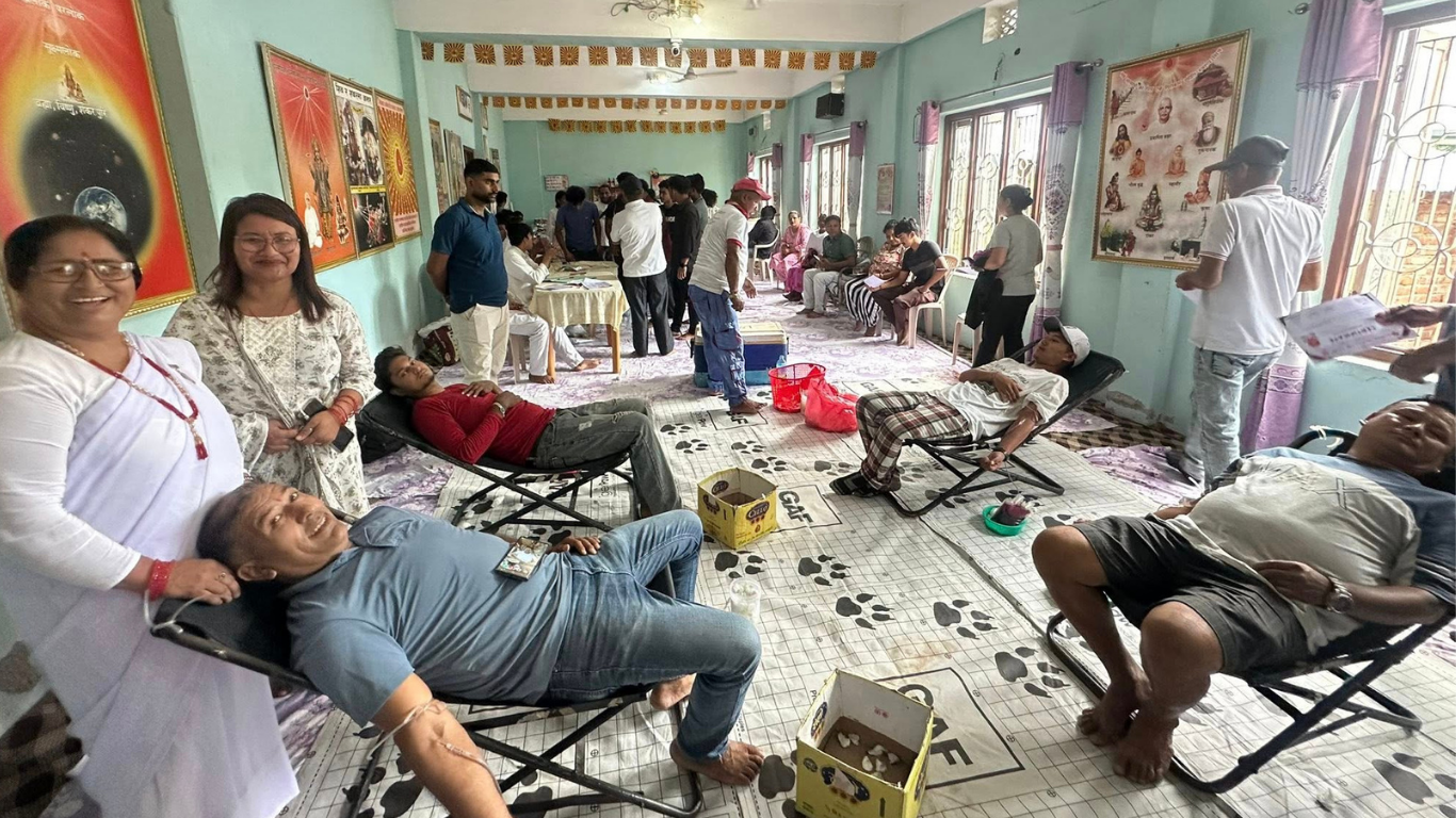 विशाल रक्तदान महाअभियानमा ब्रह्माकुमारीद्वारा एक लाख युनिट रक्त सङ्कलन