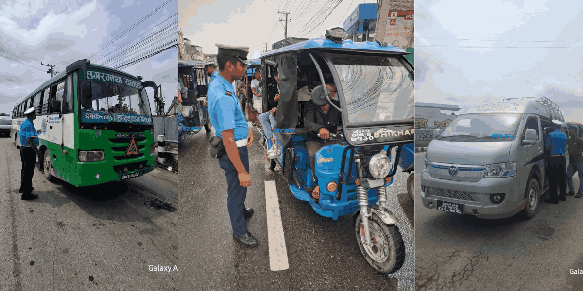 मोरङमा भाडादर लक्षित सवारीसाधनको अनुगमन