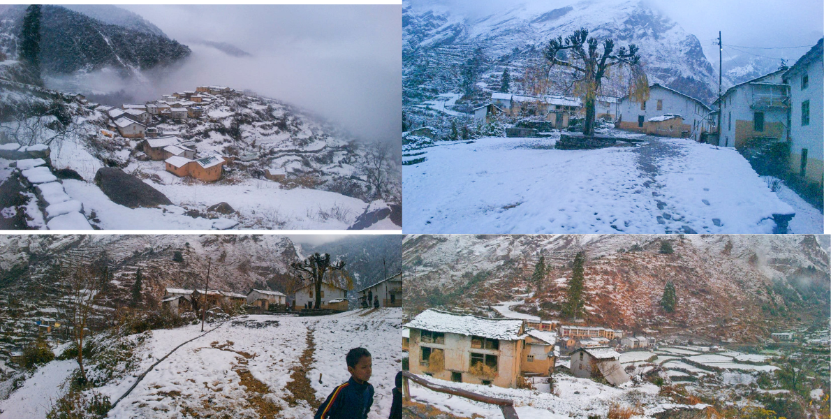 हिउँले सेताम्य भए बाजुराका लेकाली क्षेत्र