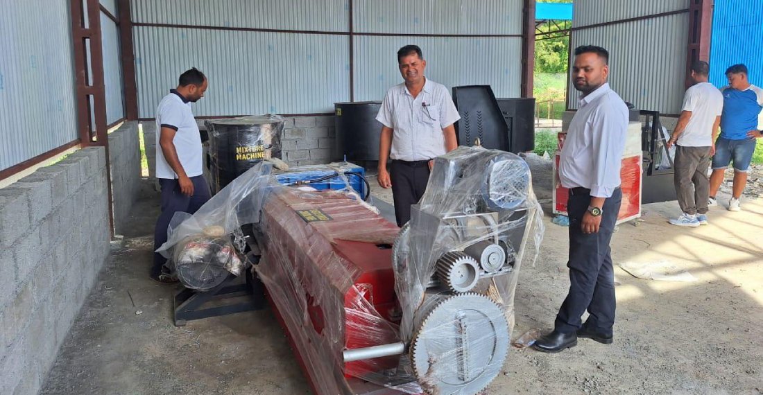 फोहरमैला प्रशोधन केन्द्रमा उपकरण जडान