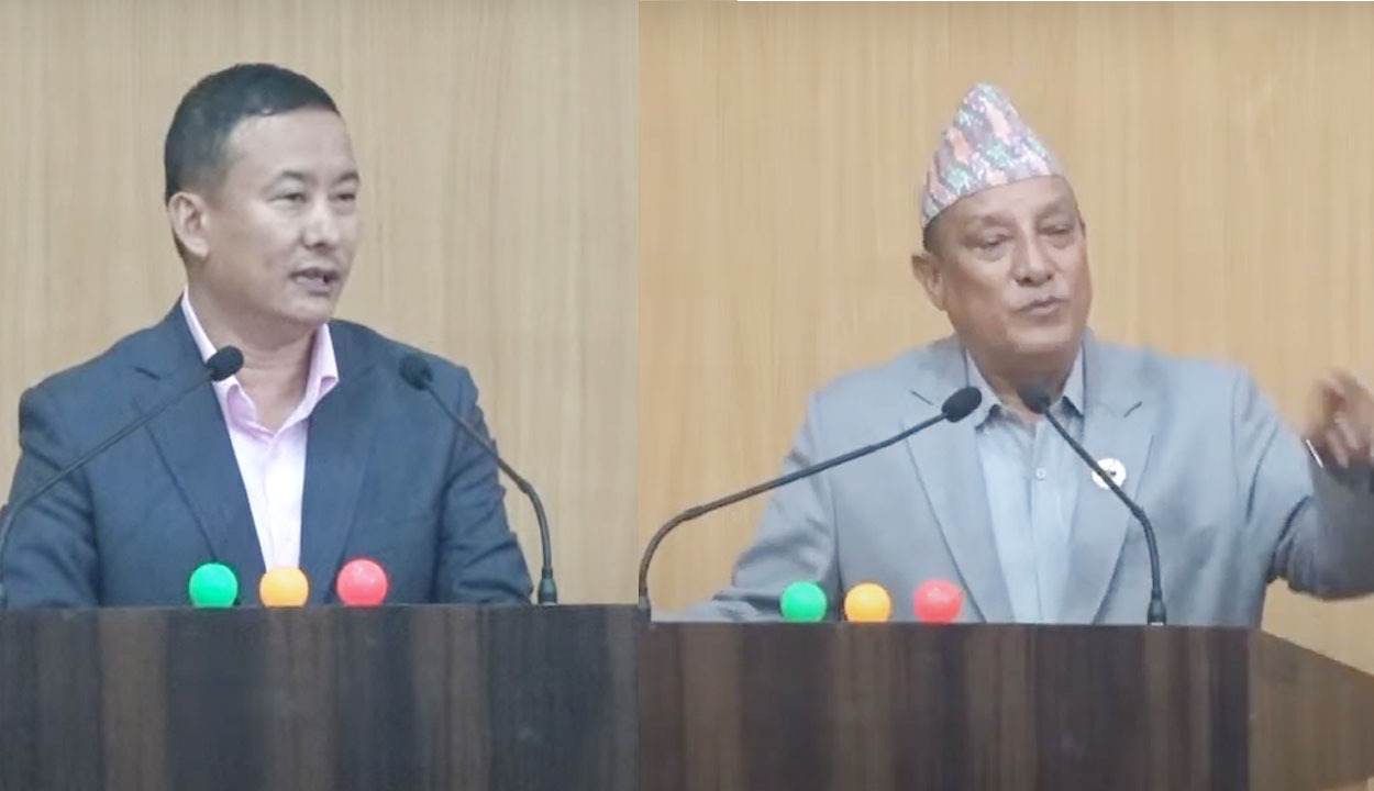 कोशीमा उद्धव थापा लक्षित इन्द्र आङ्वोको कटाक्ष : मिलेर खानुहोस्