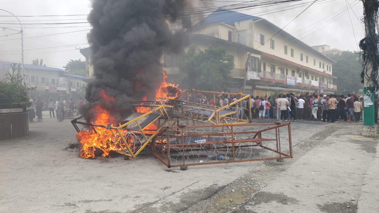 कोशीको मुख्यमन्त्री कार्यालयमा आगजनी