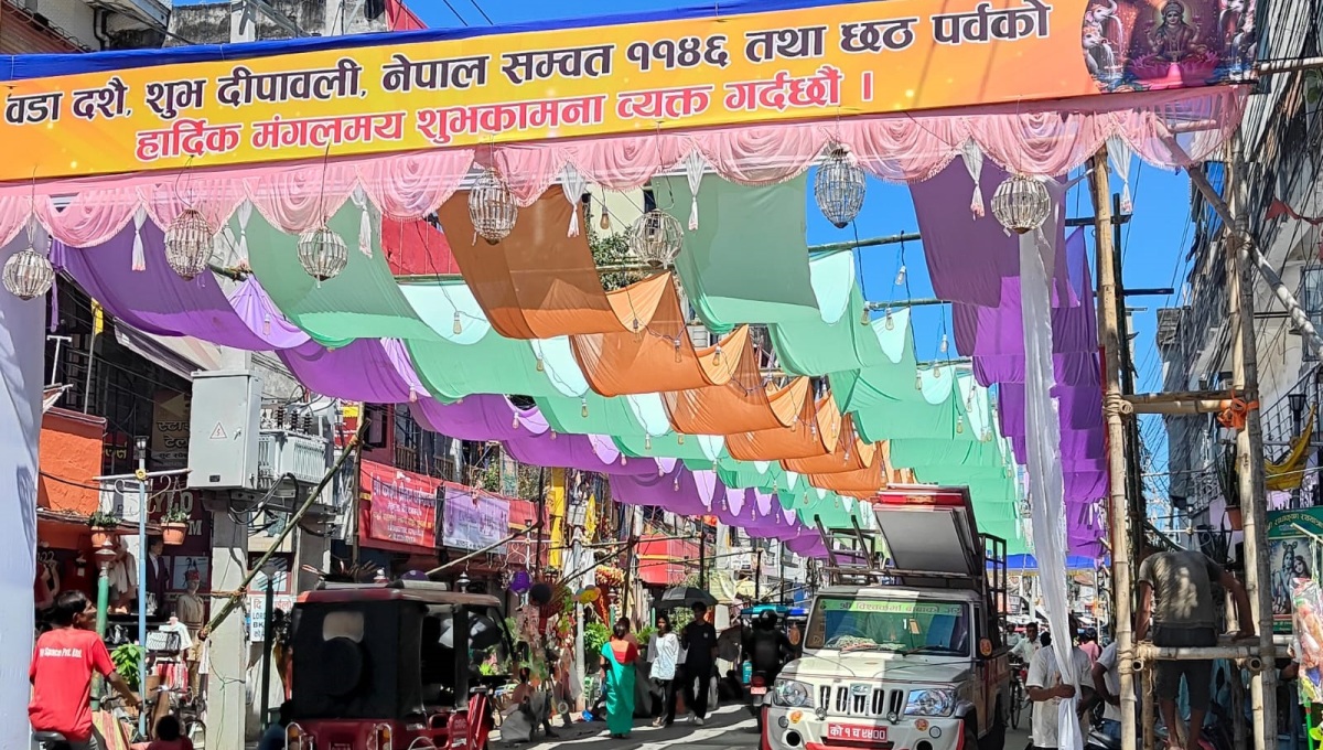 विराटनगरस्थित कालीमन्दिरको शुभकामना ब्यानर च्यातेपछि तनाव, २ जना पक्राउ