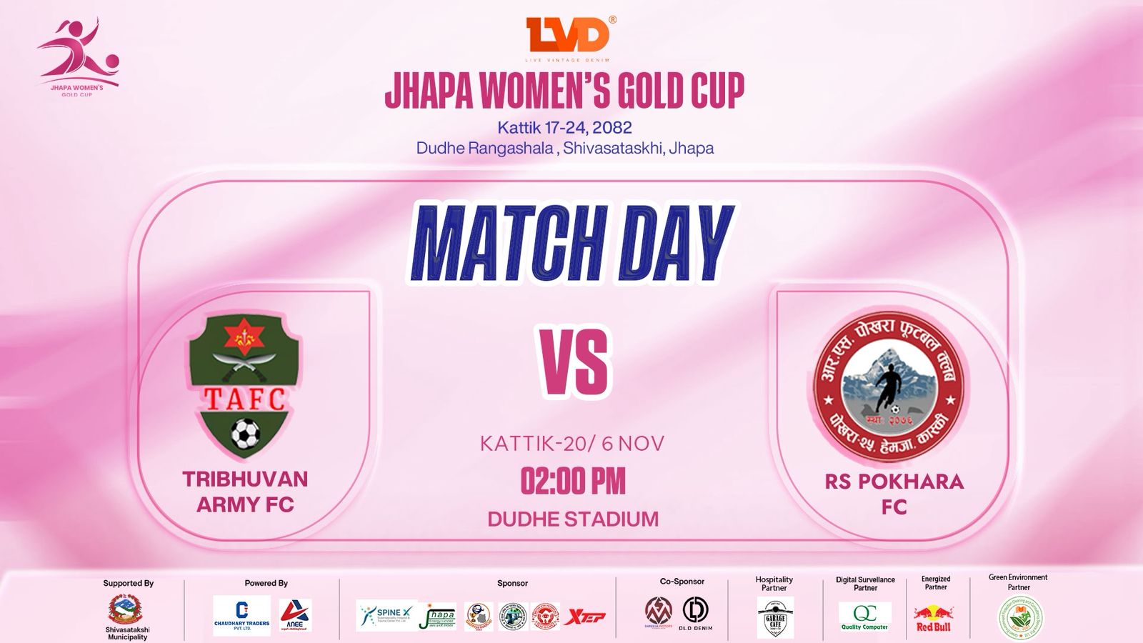 झापा महिला गोल्डकपमा आज आर्मी र पोखरा खेल्दै