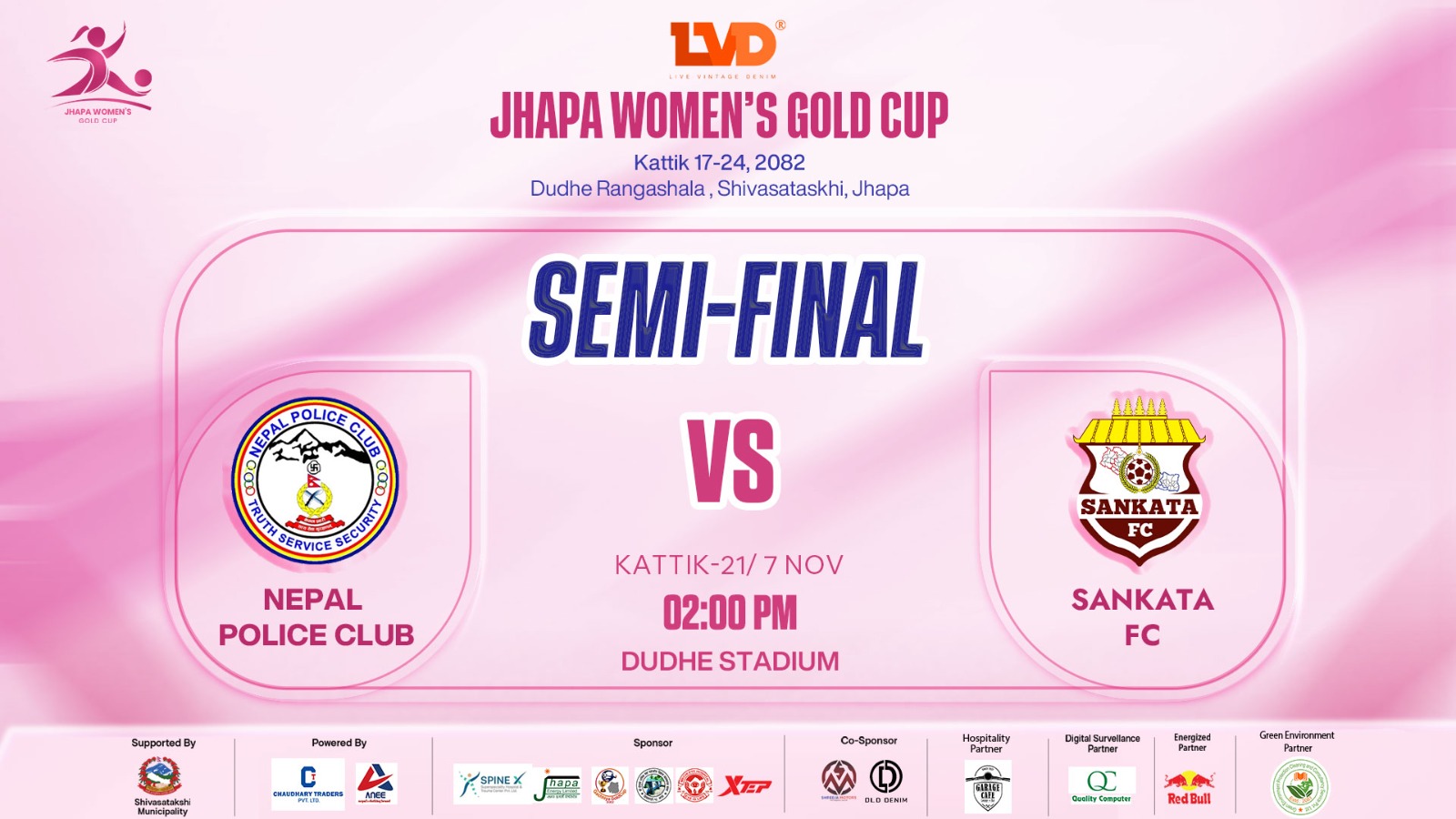 झापा महिला गोल्डकपको पहिलो सेमिफाइनल आज — पुलिस र संकटा खेल्दै