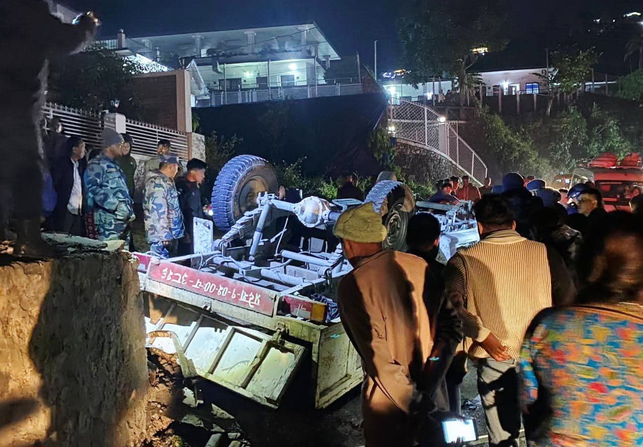 धरानमा पिकअप दुर्घटना : एक जनाको मृत्यु, ११ घाइते