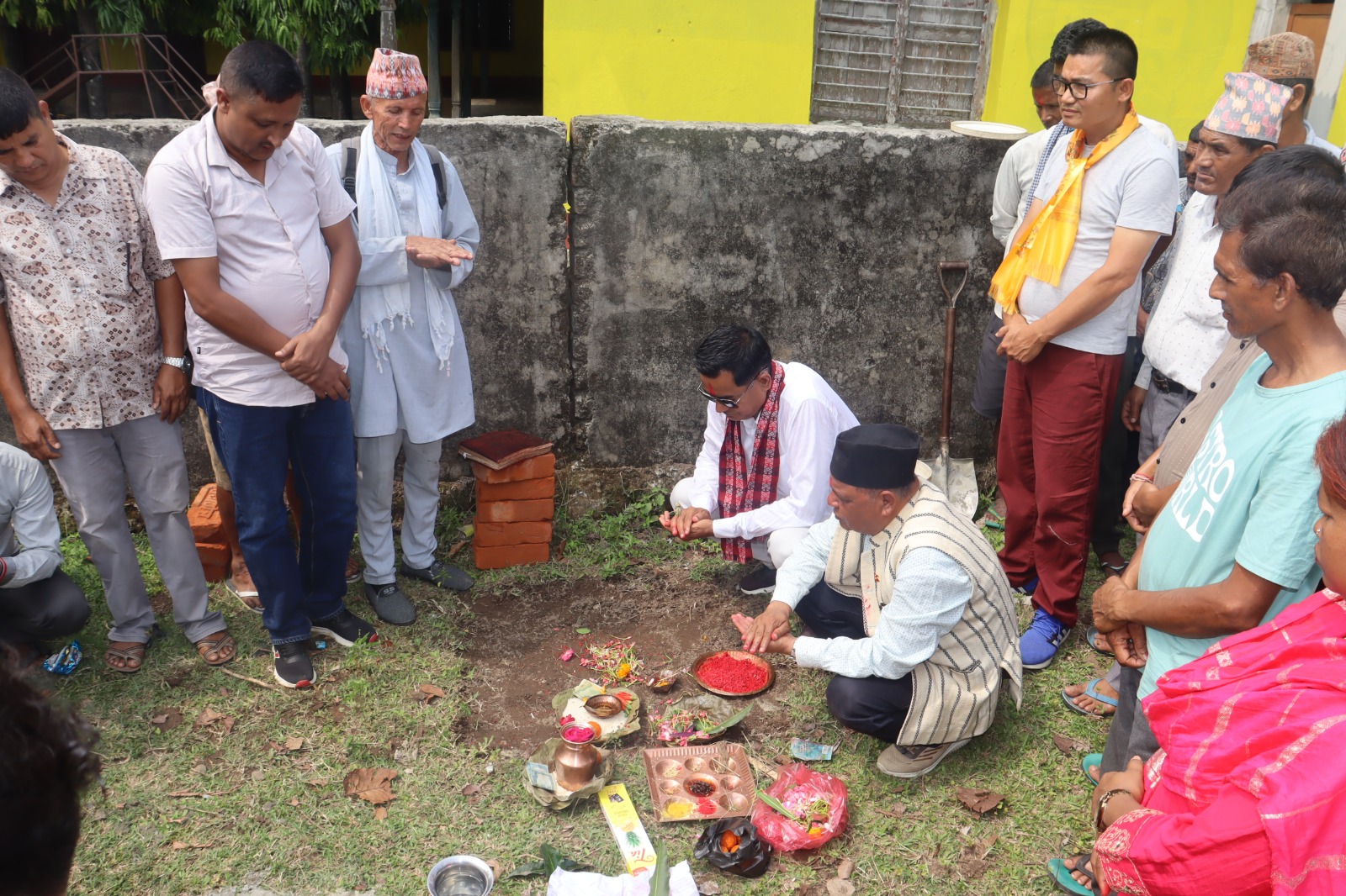 जनविकास मावि भीमामा पहिलोपटक पक्की भवन निर्माण सुरु, एक वर्षमै विद्यालयमा उल्लेख्य सुधार
