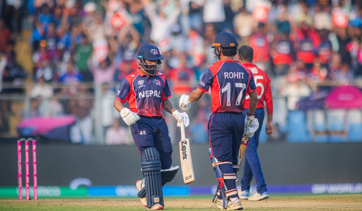 विश्वकपको पहिलो खेलमा इंग्ल्यान्डसँग नेपालको झिनो हार