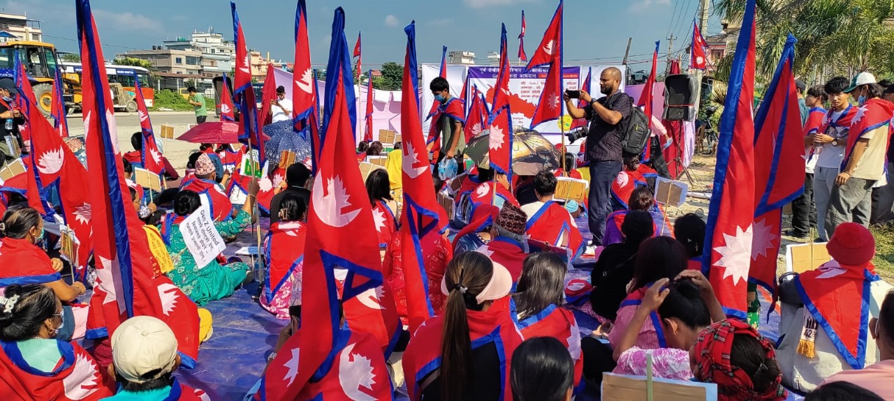 बिर्तामोडमा ‘जेनजी युनाइटेड मुभमेन्ट नेपाल’को विरोध र्‍याली