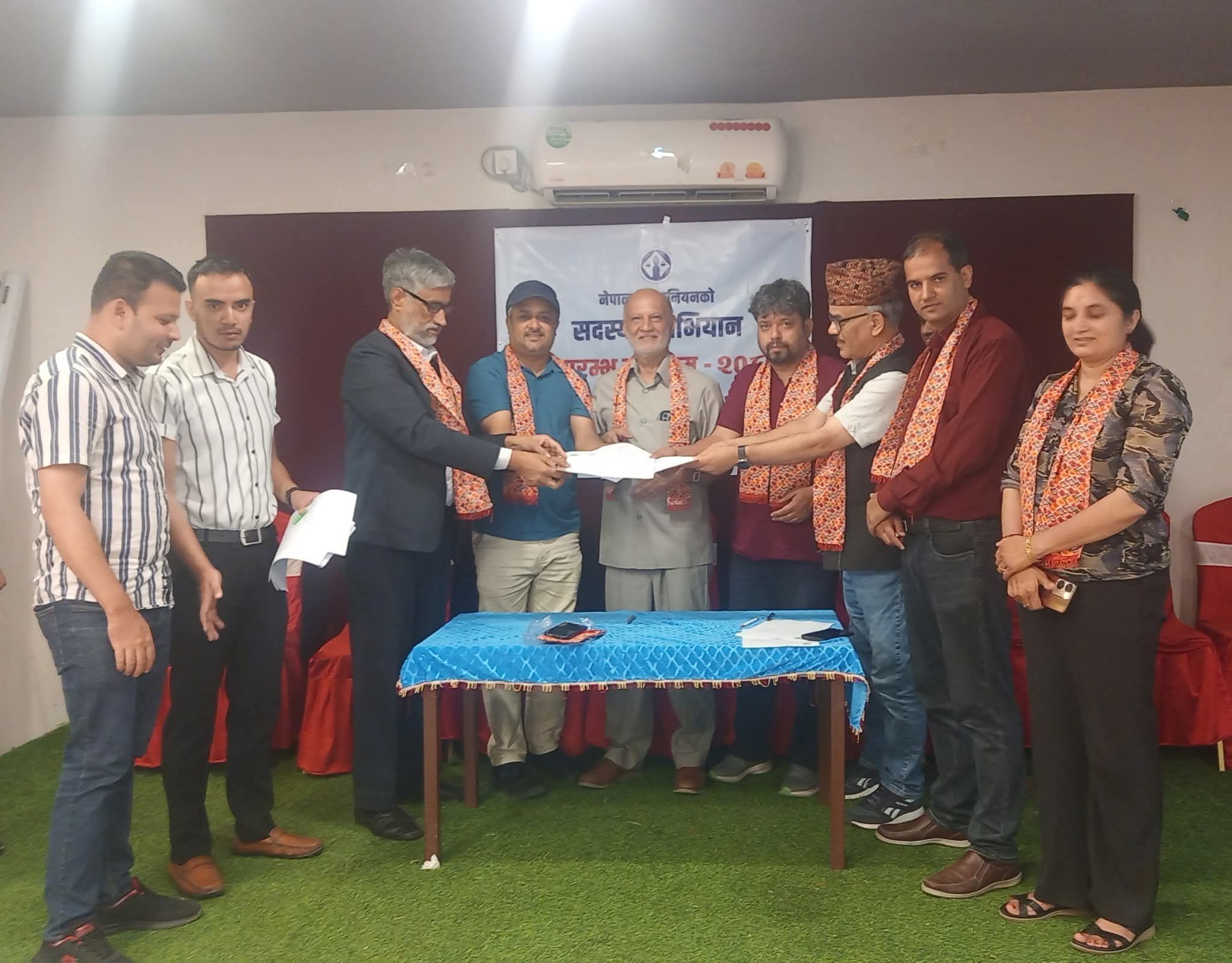 प्रेस युनियनको एक सय दिने सदस्यता विशेष अभियान सुरु