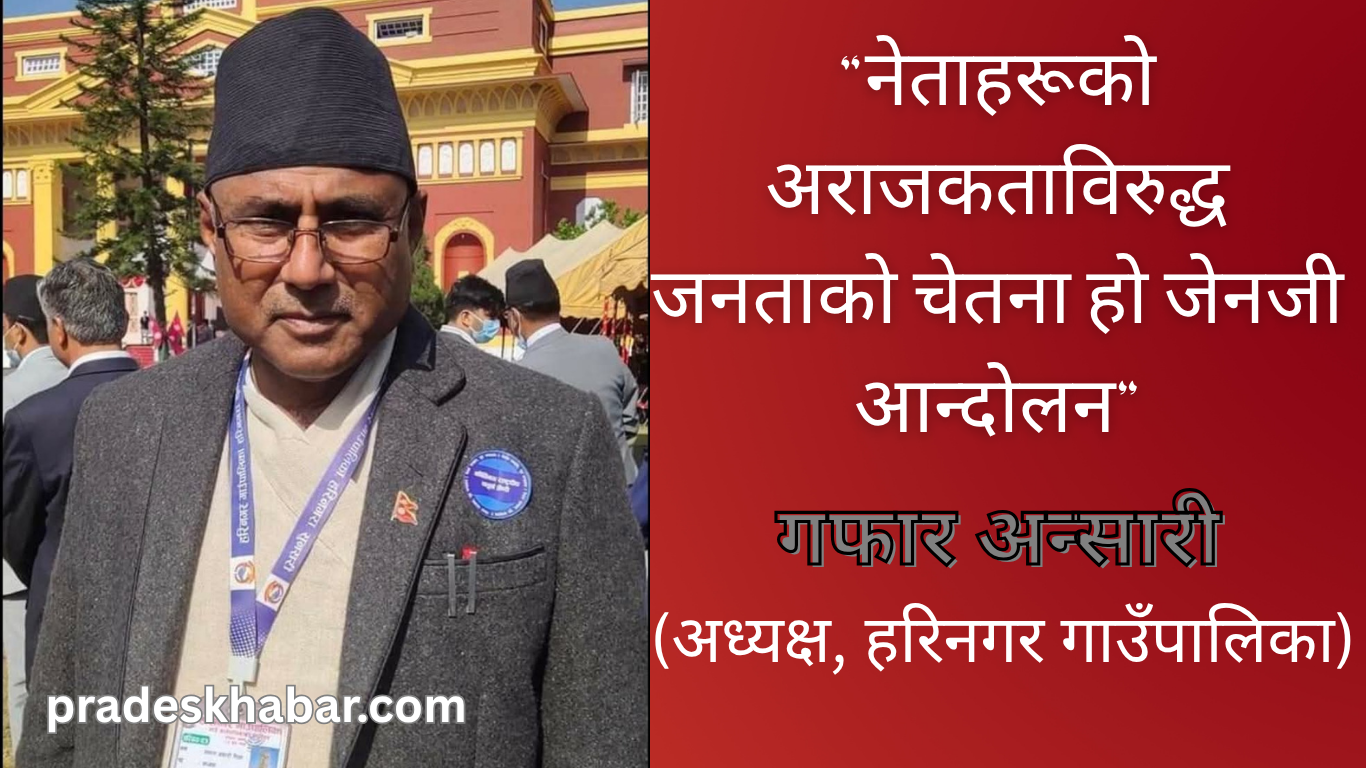 “नेताहरूको अराजकताविरुद्ध जनताको चेतना हो जेनजी आन्दोलन”