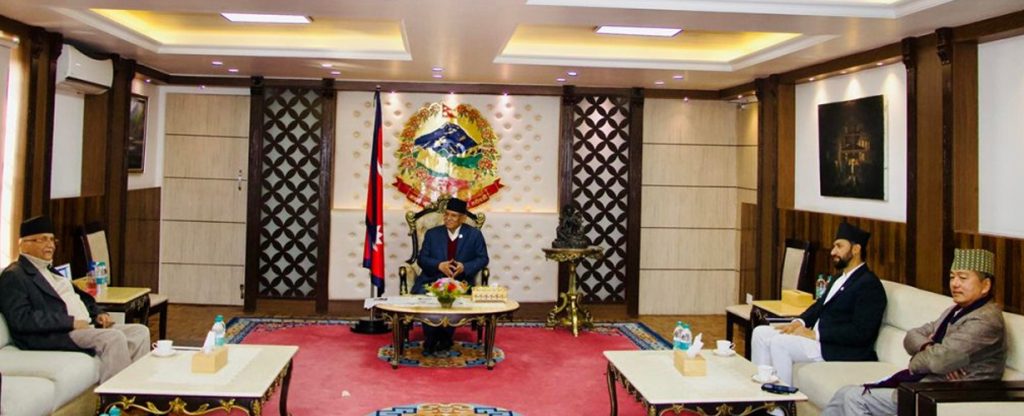 ओलीको संयोजकत्वमा पाँच दिनभित्र न्यूनतम् साझा कार्यक्रम तय गर्ने सत्ता साझेदार दलको निर्णय