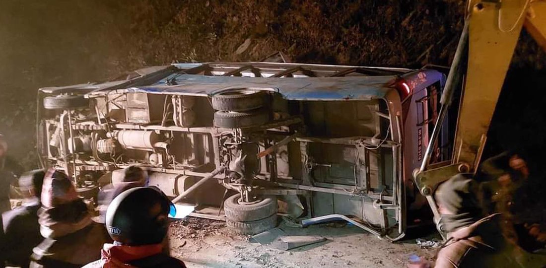 काभ्रे दुर्घटना : मृतक १३ जनाको पहिचान