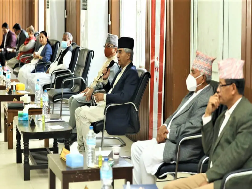  बैठकमा कांग्रेस शिर्ष नेता