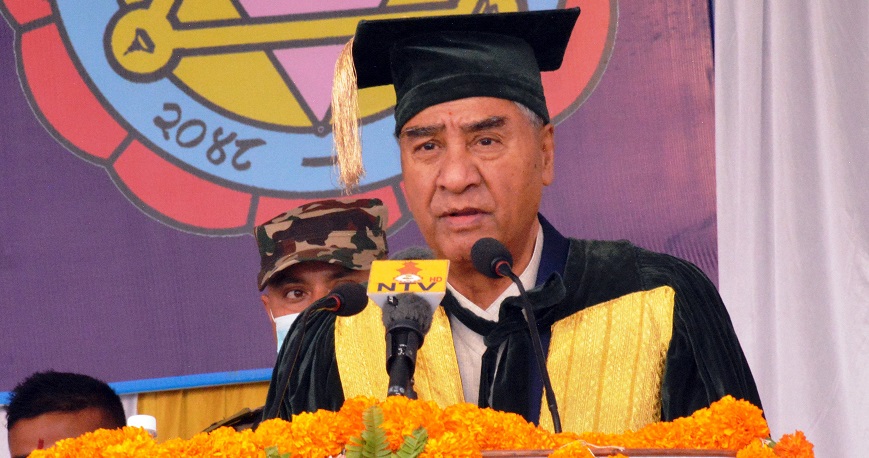 प्रधानमन्त्री देउवाले भने विश्वविद्यालयहरू राजनीतिबाट मुक्त हुनुपर्छ