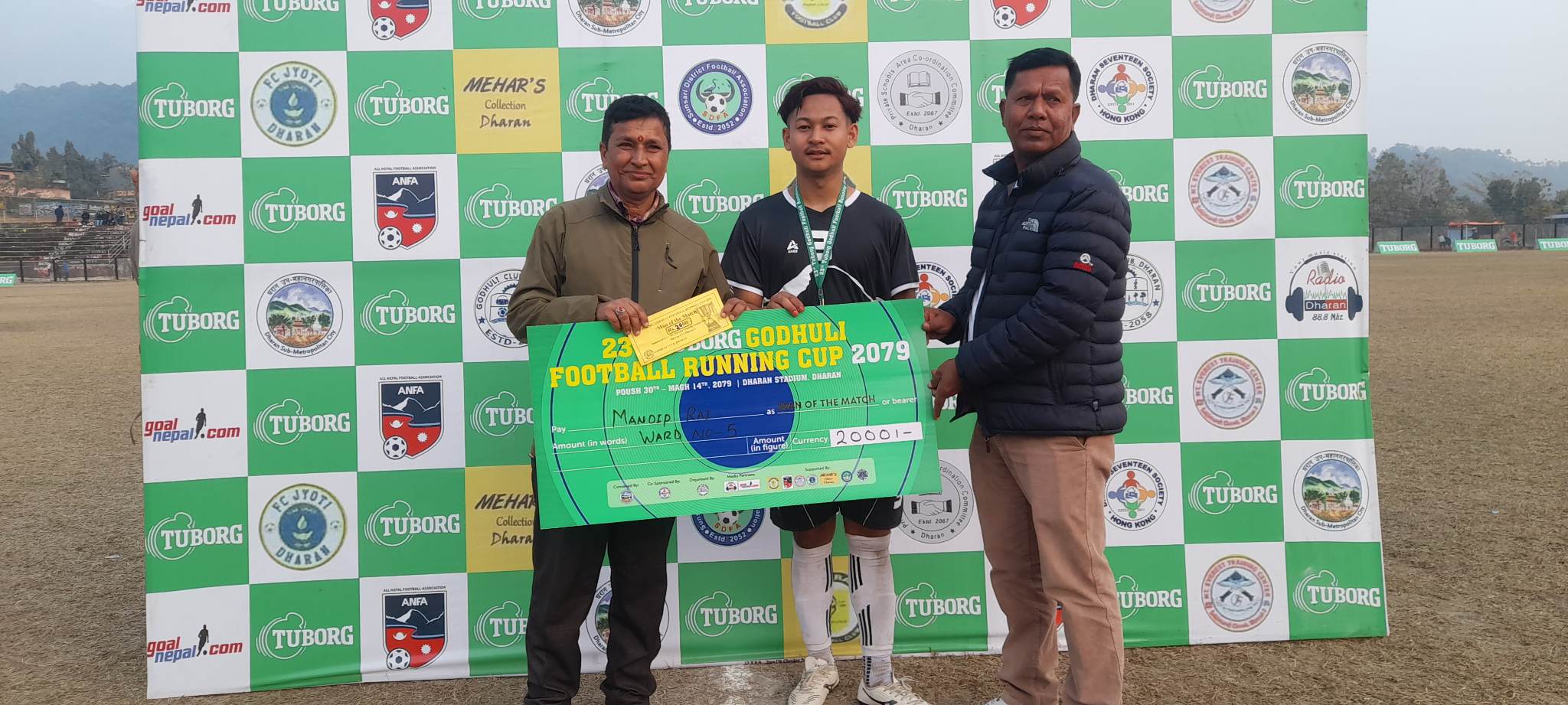 गोधुली फुटबल रनिङ कप:धरान–५ पहिलो पटक सेमिफाइनलमा