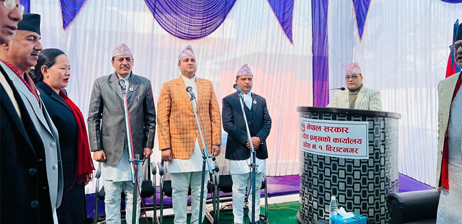प्रदेश १:माओवादीका २ र एमालेका १ मन्त्री बने