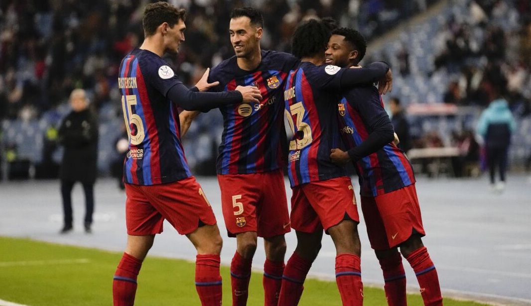 बार्सिलोना सुपर कपको फाइनलमा,उपाधीका लागि रियल म्याड्रिडसँग भिड्ने