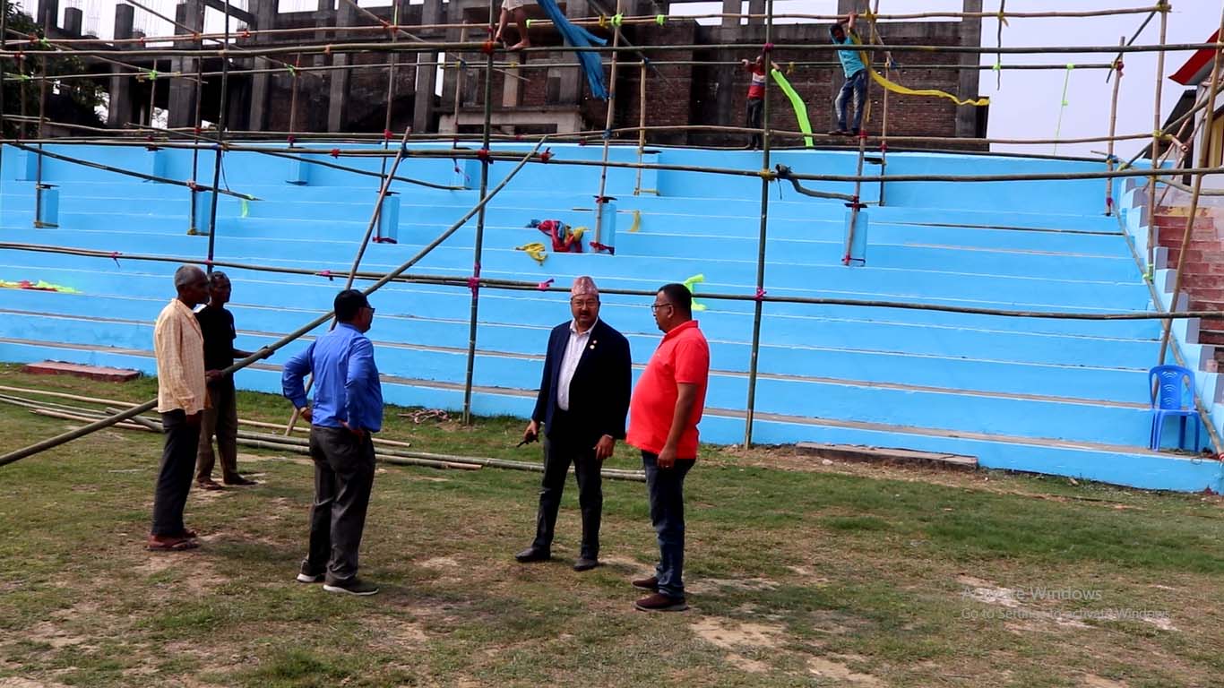 भद्रपुर झापा गोल्डकपको तयारी अन्तिम चरणमा