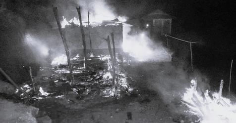 आगलागीबाट फालेलुङमा एउटा घर जलेर खरानी