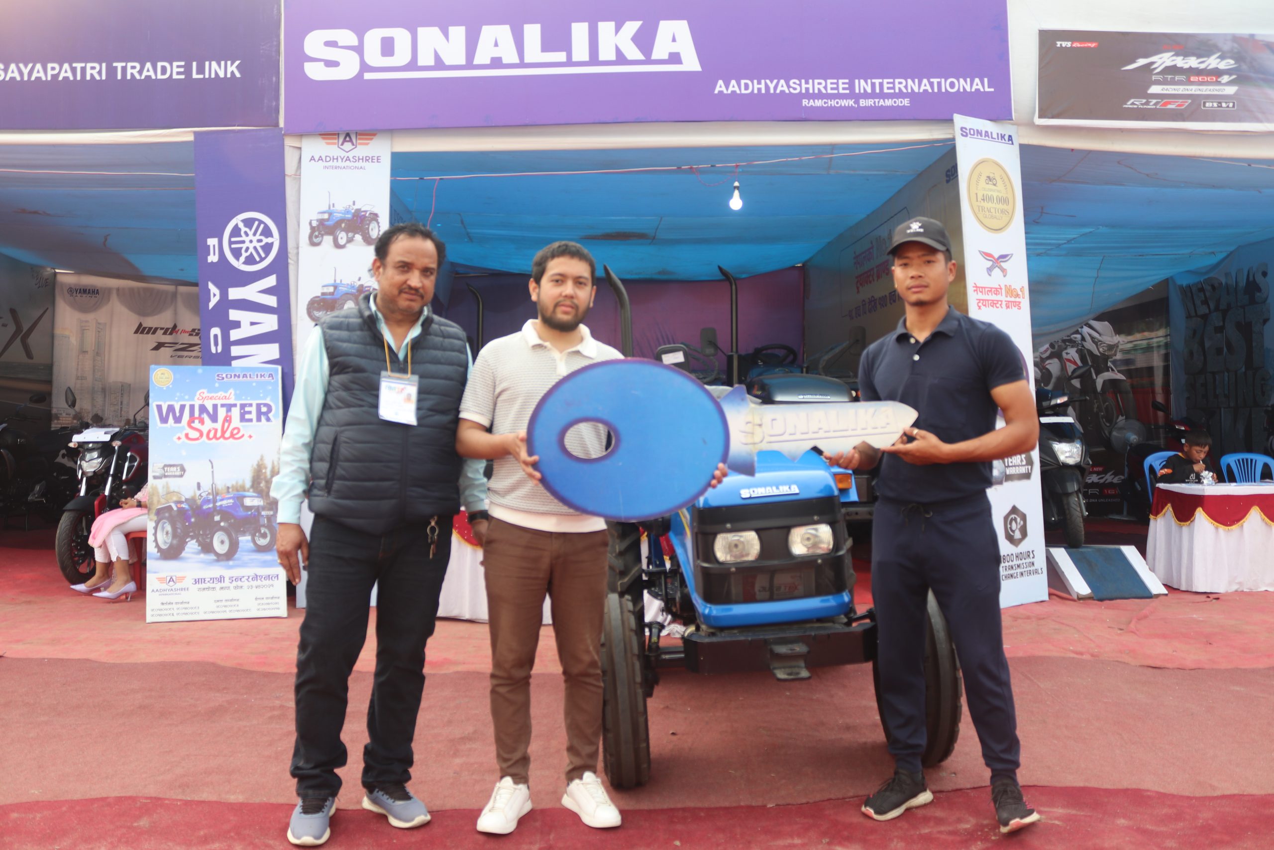 महोत्सवमा किसानको आकर्षण ट्याक्टरमा