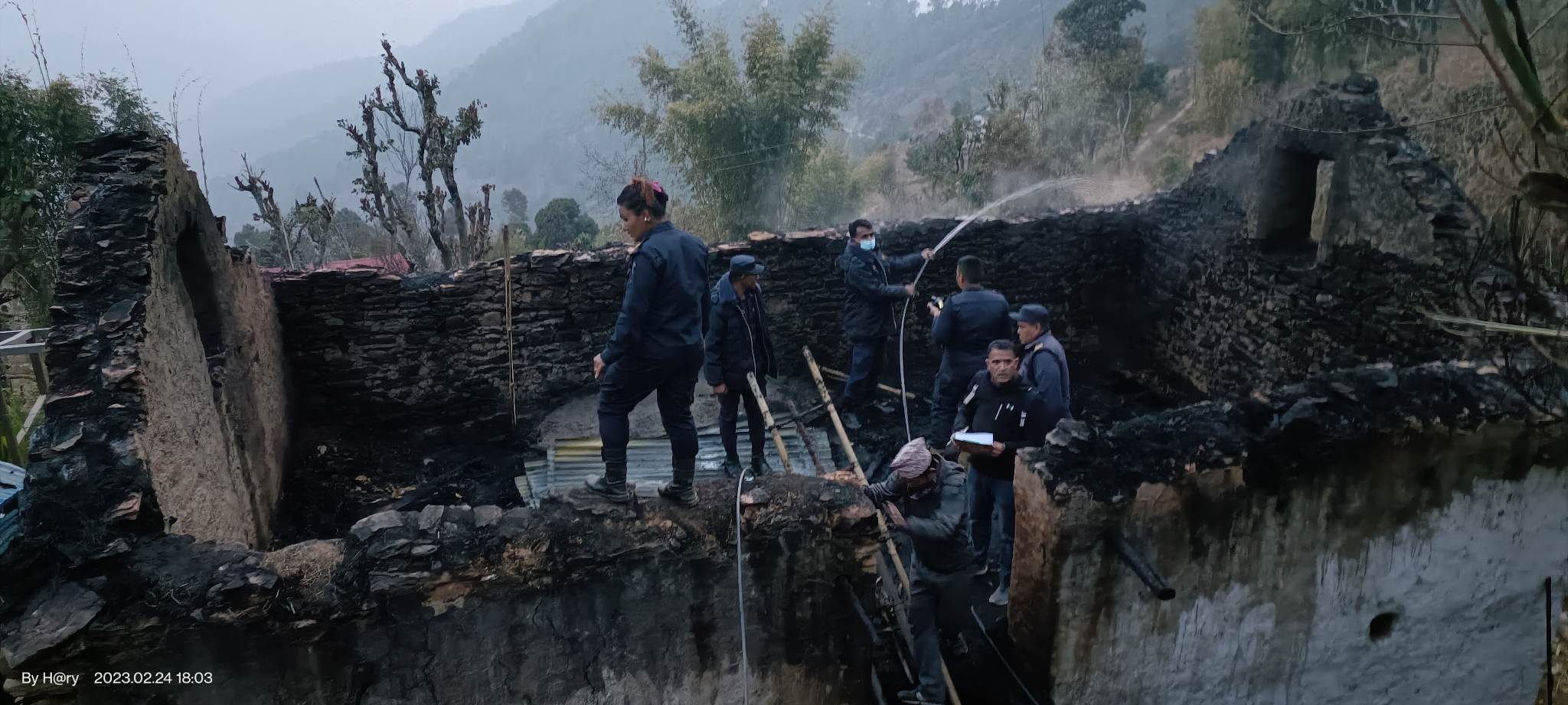 पाँचथर:आगलागीमा परी दुई बालकको ज्यान गयो