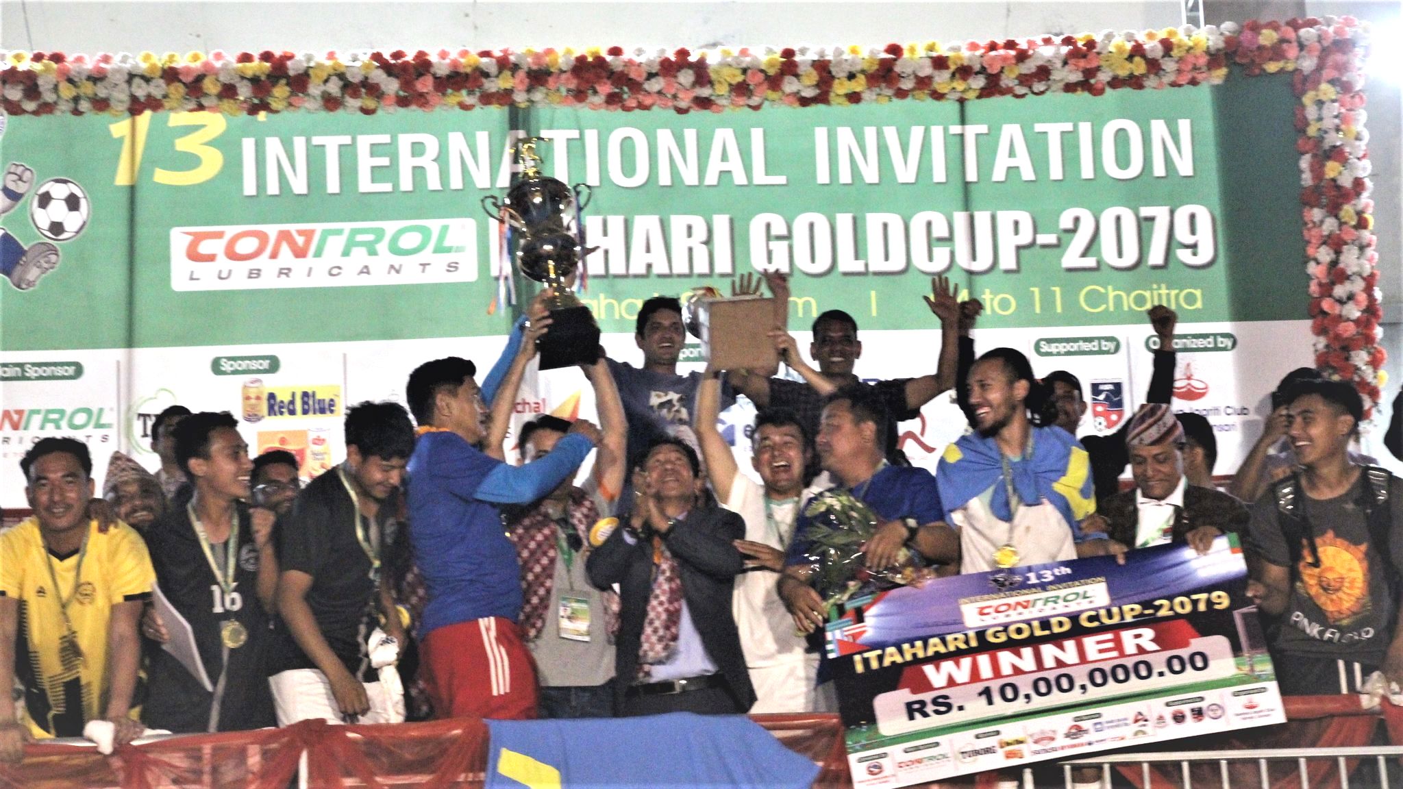 इटहरी गोल्डकपको उपाधि सगरमाथा युथ क्लब मोरङलाई