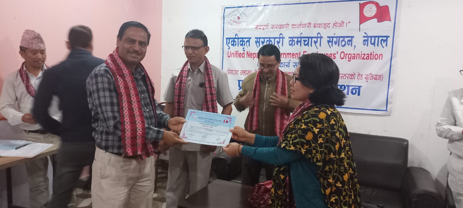 एकीकृत सरकारी कर्मचारी संगठन सुनसरी अध्यक्षमा भट्टराई