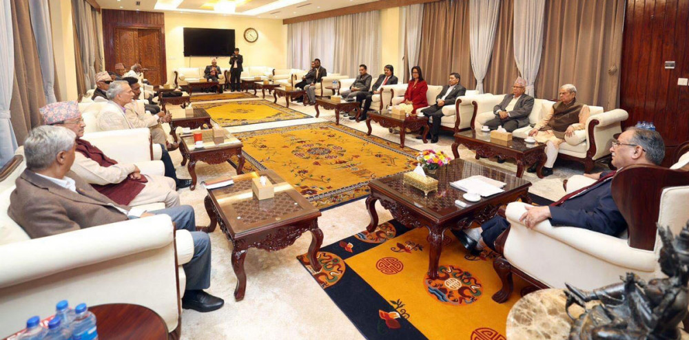 १० दलले दाबी छाडेनन्, गठबन्धनको बैठक निष्कर्षविहीन