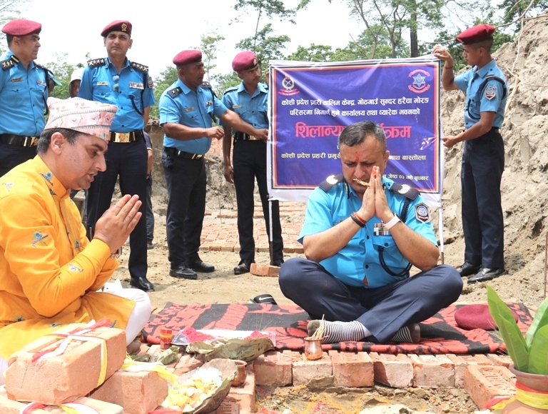 प्रशिक्षार्थी प्रहरीका लागि ब्यारेक बनाइँदै