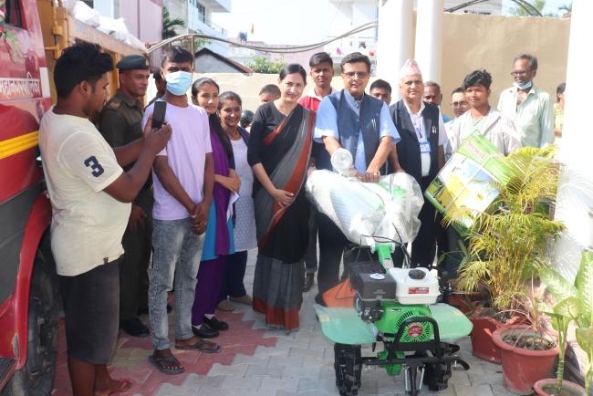 लघु उद्यम विकासका लागि उपकरण सहयोग