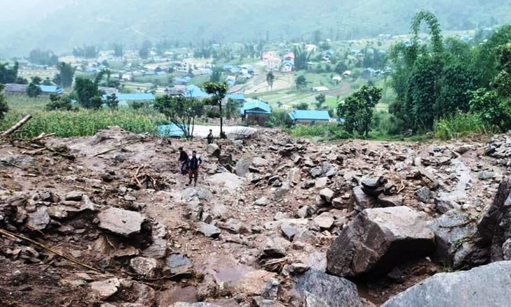 ओखलढुंगा पहिरोमा परी मृत्यु हुनेको संख्या ४ (अपडेट)